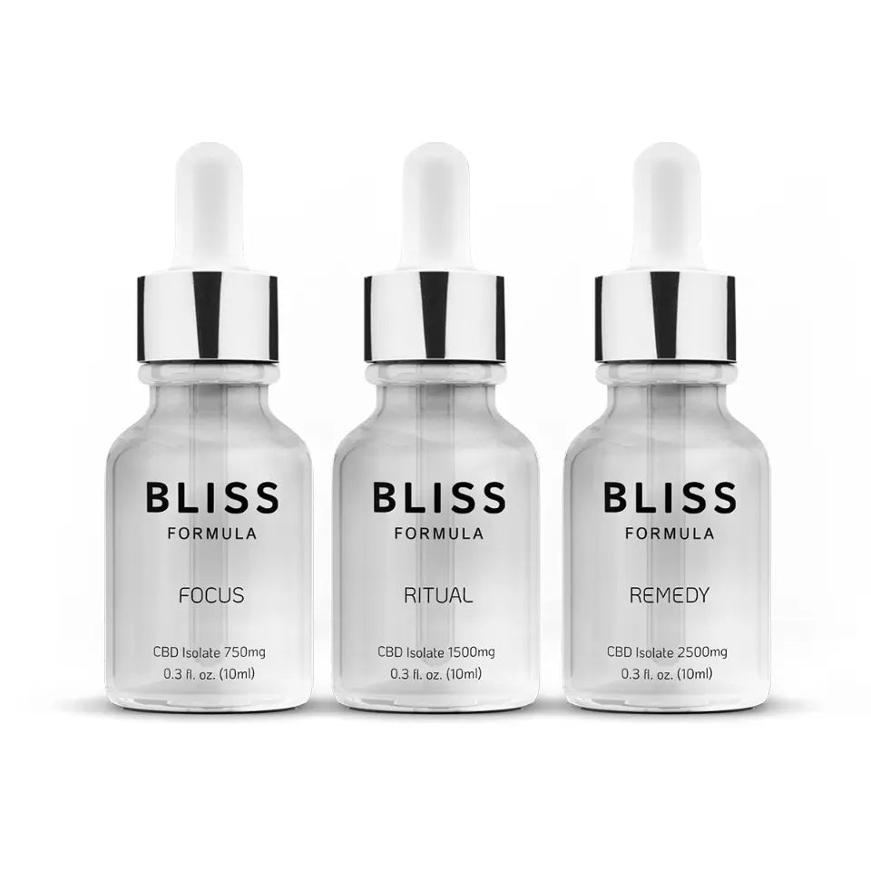 SAMPLE PACK x 10ml CBD Isolate Tinctures (1583mg Total CBD)