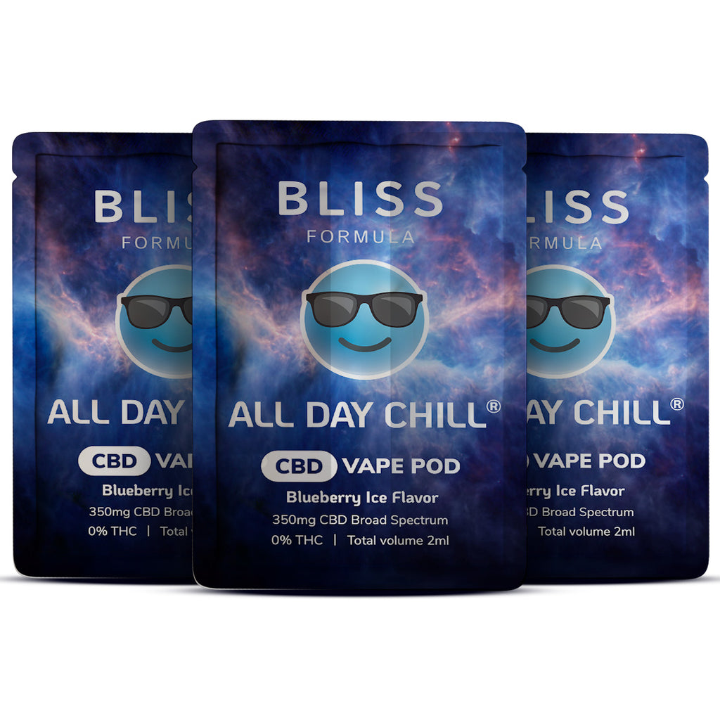 ALL DAY CHILL® VAPE PODS | 350MG - 3500MG BROAD SPECTRUM CBD | 2ML PER UNIT