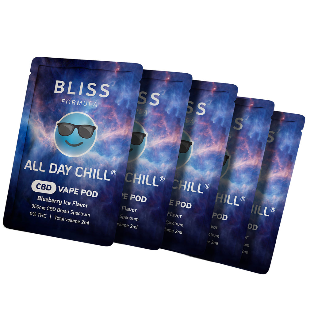 ALL DAY CHILL® VAPE PODS | 350MG - 3500MG BROAD SPECTRUM CBD | 2ML PER UNIT